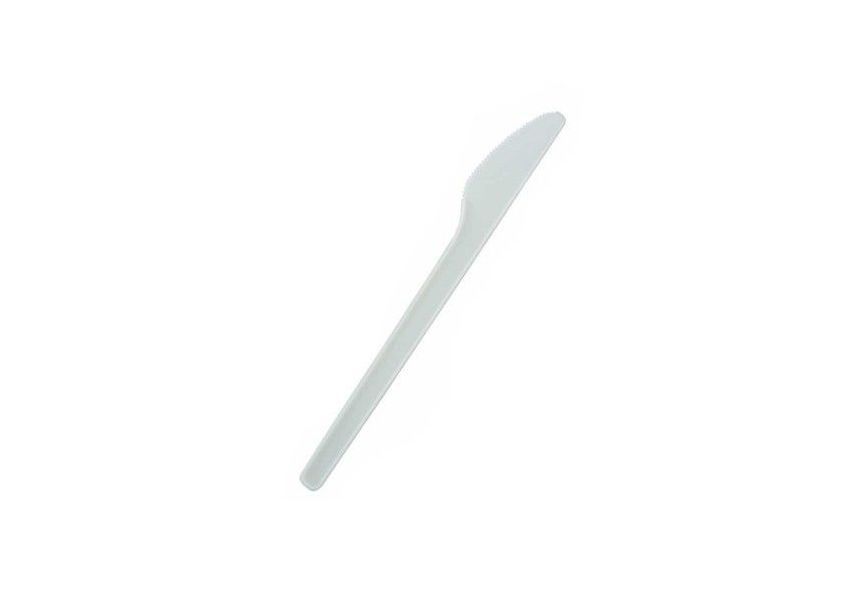 Plastové jednorázové nože, biele, 180 mm