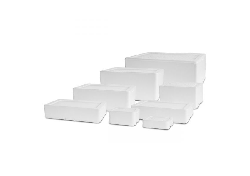 Polystyrénové izolačné boxy, biele