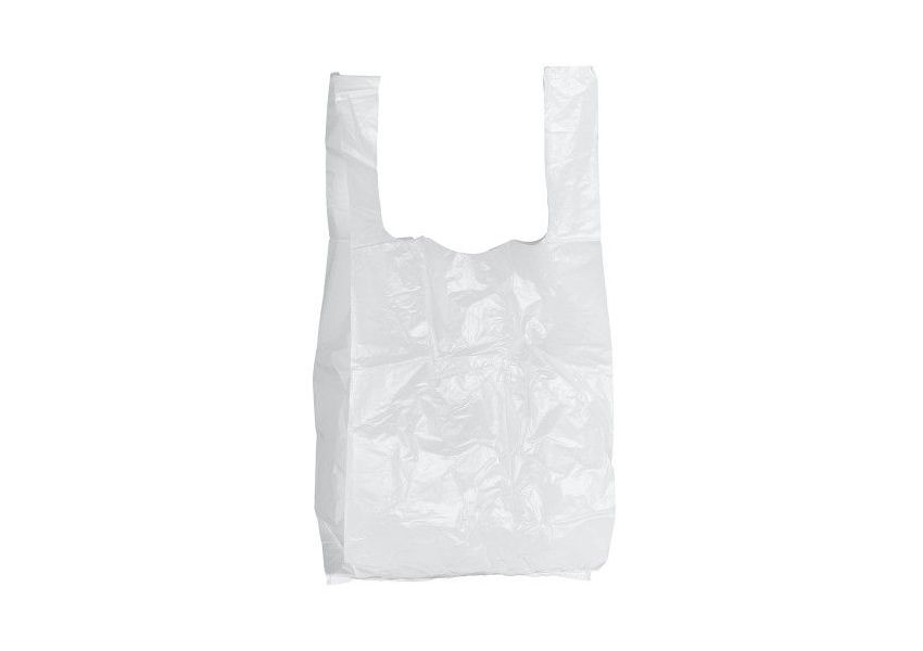 HDPE nákupná taška, biela, 2000ks