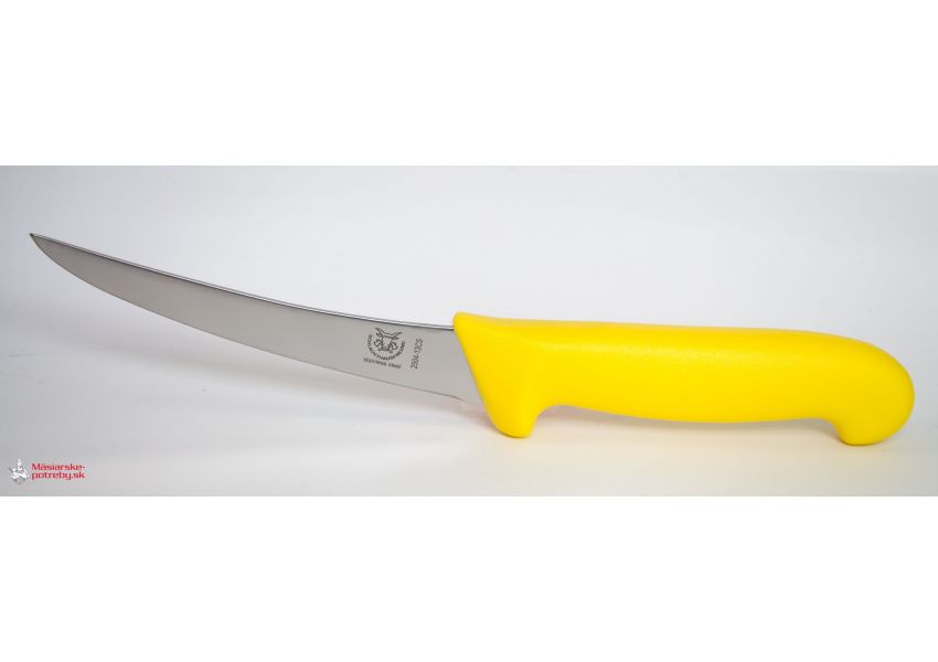 Schlachthaisfreund, Vykosťovací nôž v žltej farbe pevný, 13 cm, 2504-13CS