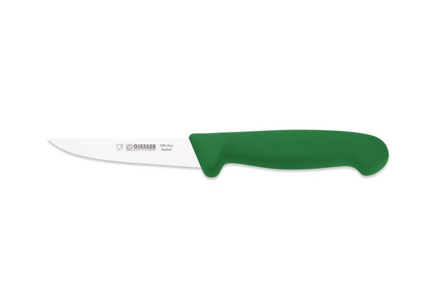 Giesser, Nôž na hydinu v zelenej farbe pevný 10 cm, 3185-10gr