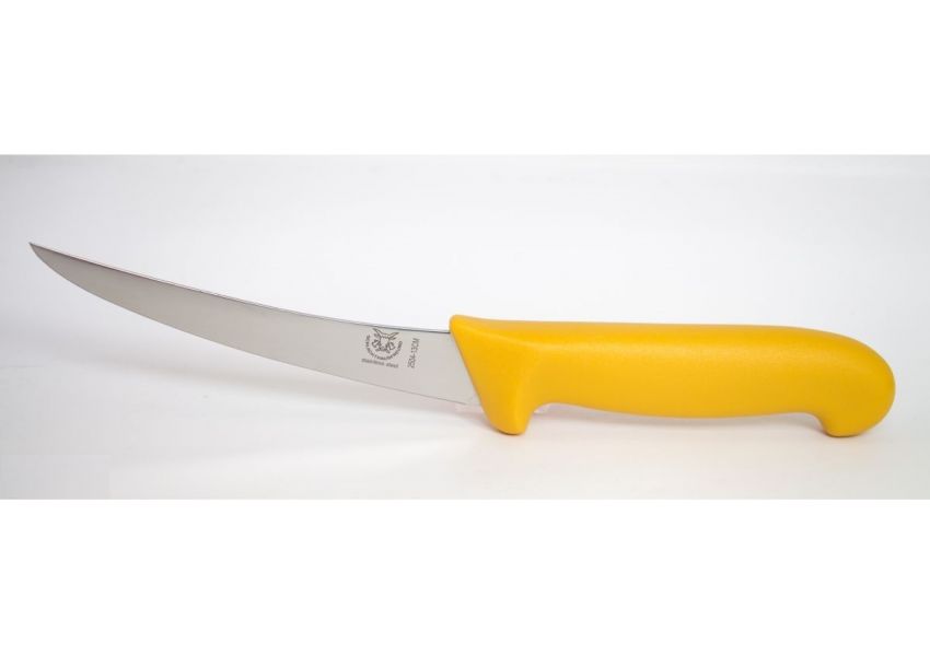 Schlachthausfreund, Vykosťovací nôž v žltej farbe, 1/2 flexibilný, 13 cm, 2504