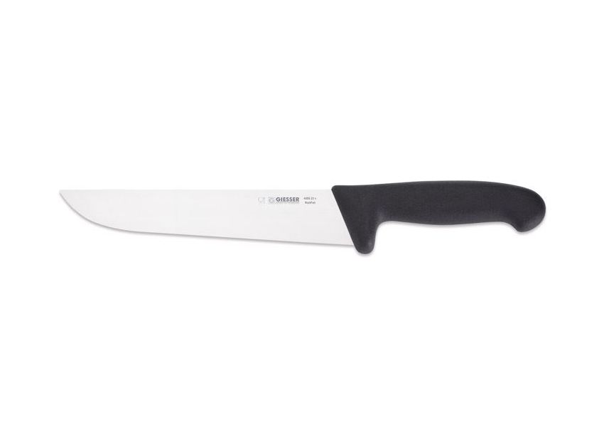 Giesser mäsiarsky rovný nôž čierny, 21 cm, 4005-21s