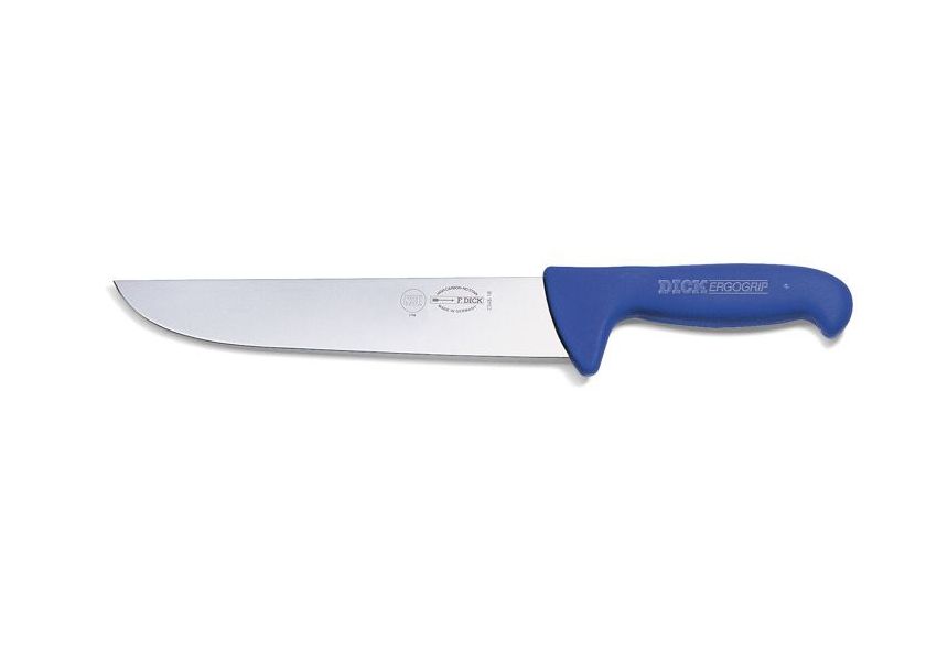 Dick ErgoGrip mäsiarsky blokový nôž, modrý, pevný, 18 cm, 82348-18
