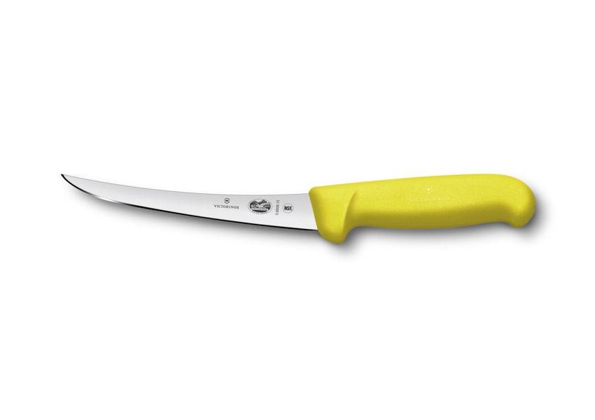 Victorinox, Fibrox, Pevný vykosťovací nôž v žltej farbe 15 cm, 5.6608.15