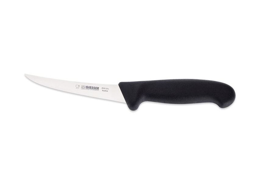 Giesser, Vykosťovacie pevné nože 13 cm v čiernej farbe, pevný, 2515-13b