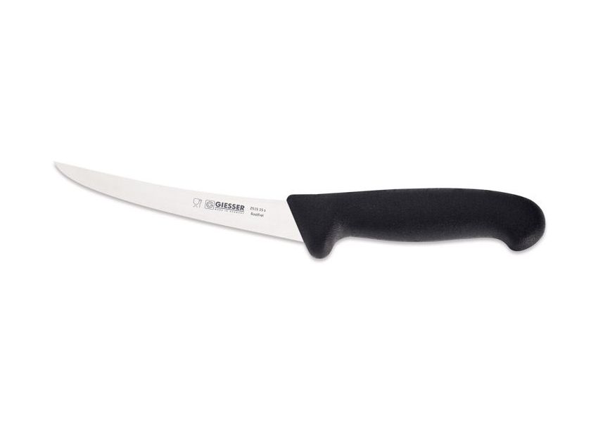 Giesser, Vykosťovacie pevné nože 15 cm v čiernej farbe, pevný, 2515-15s