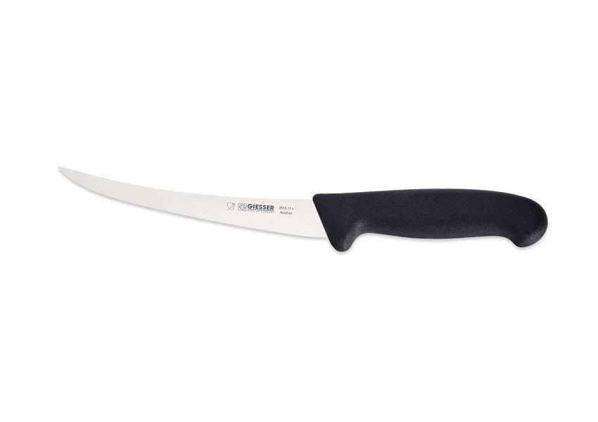 Giesser, Vykosťovacie pevné nože 17 cm v čiernej farbe, pevný, 2515-17s