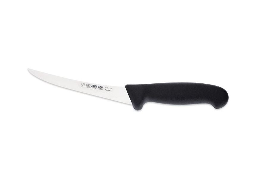 Giesser, Vykosťovacie nože v čiernej farbe 15 cm, flexibilný, 2535-15s