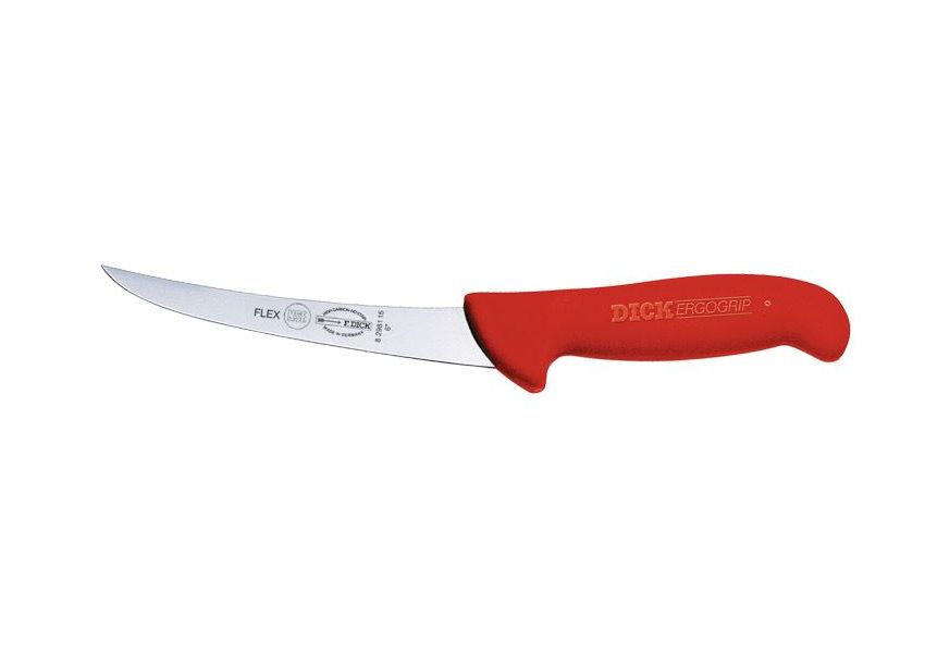 Dick ErgoGrip, vykosťovací flexibilný nôž červenej farby, 15 cm, 82981-15