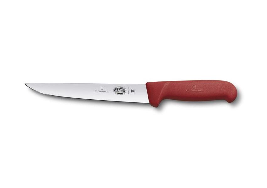 Victorinox Fibrox, vykosťovací nôž červenej farby, 18 cm, 5.5501.18