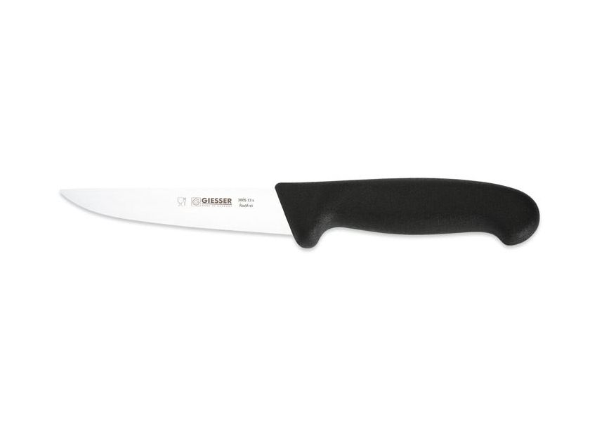 GIESSER, vykrvovací nôž čiernej farby, 13 cm, 3005-13