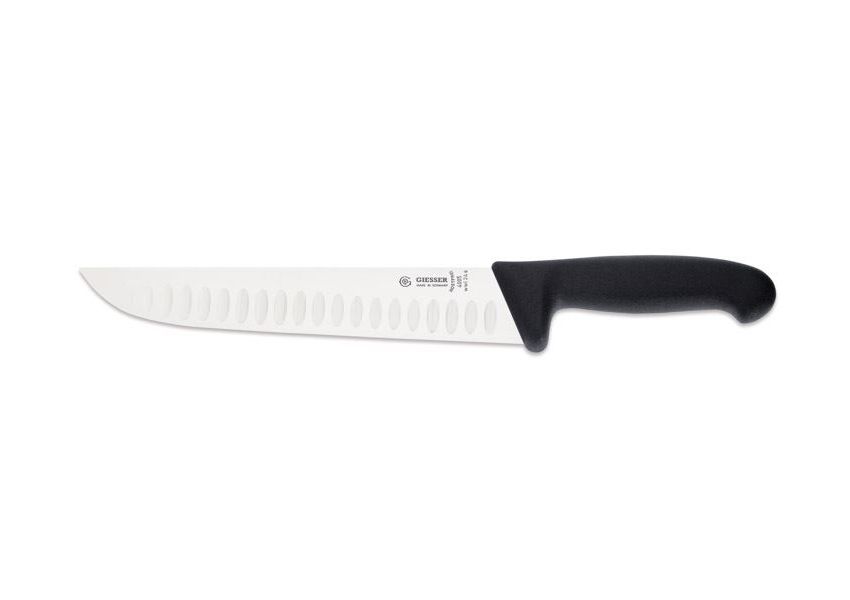 Giesser mäsiarsky rovný nôž čierny, 24 cm, 4005wwl-24s