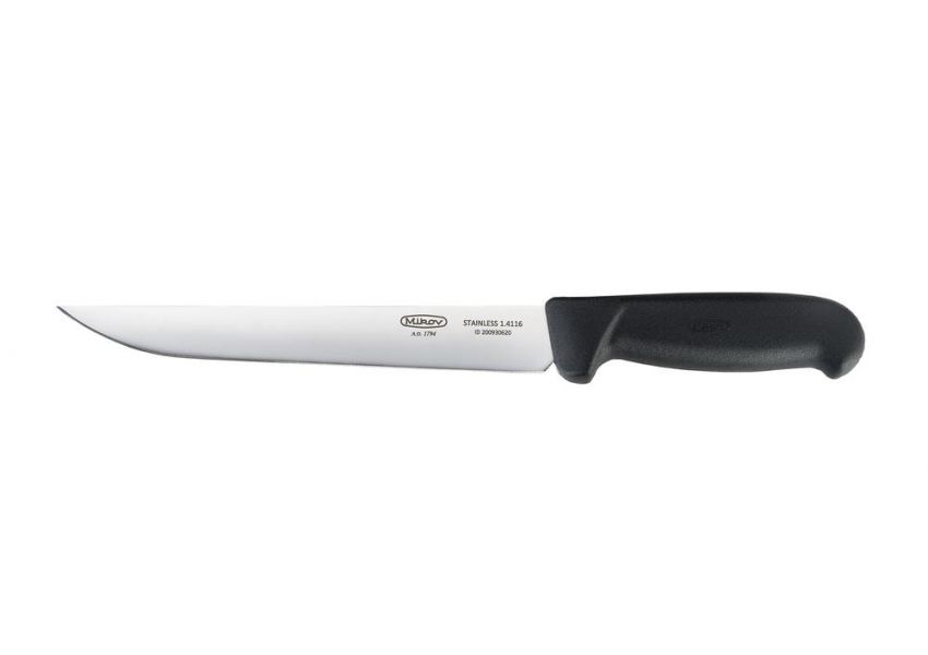 Mikov, Kvalitný vykrvovací nôž s čiernou rukoväťou, 20 cm, 307-NH-20