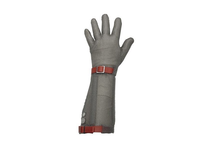 Kovová pletená rukavica EUROFLEX, manžeta 19 cm
