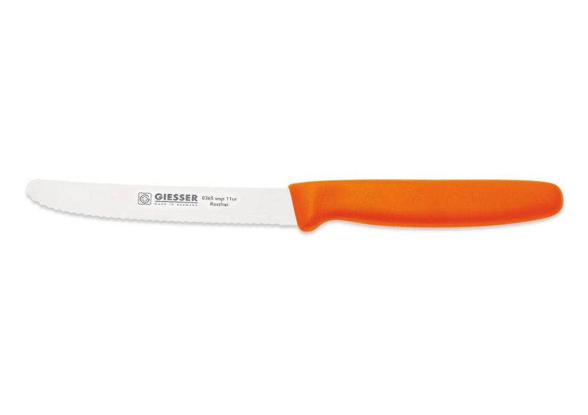 Giesser, nôž na ovocie a zeleninu, 11 cm, oranžový