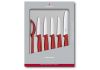 Victorinox, Sada krájacích nožov v červenej farbe 6-dielna, 6.7111.6G
