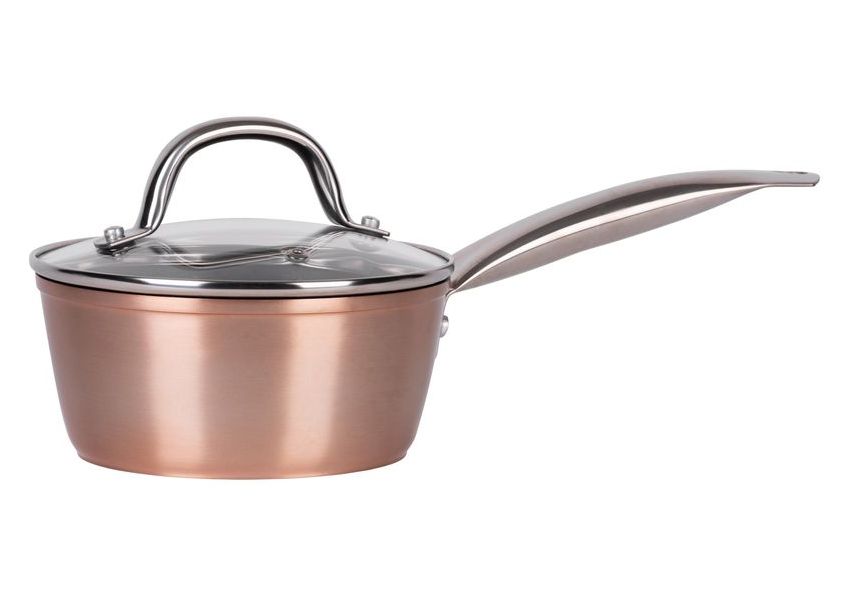 Rajnica MagicHome Copper Line, 16 cm, 1200 ml, so sklenenou pokrievkou