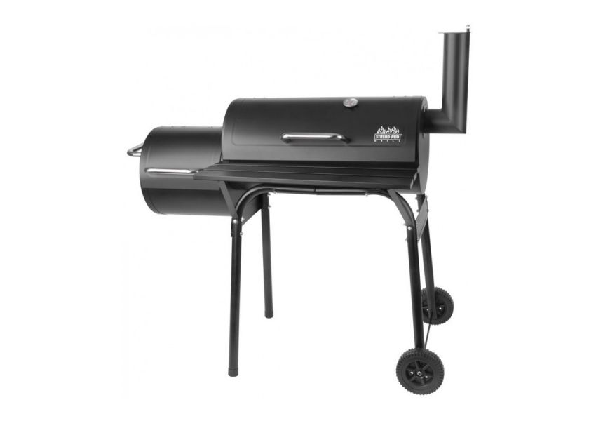 Gril na drevené uhlie Porter BBQ, 2v1 - grilovanie a údenie