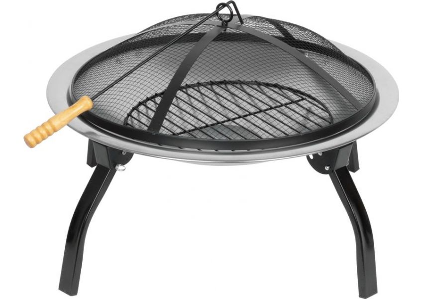 Kovové ohnisko Mara, BBQ, okrúhle, 57x57x40 cm
