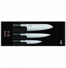 KAI sada kuchynských nožov Wasabi Black Set 67S-310