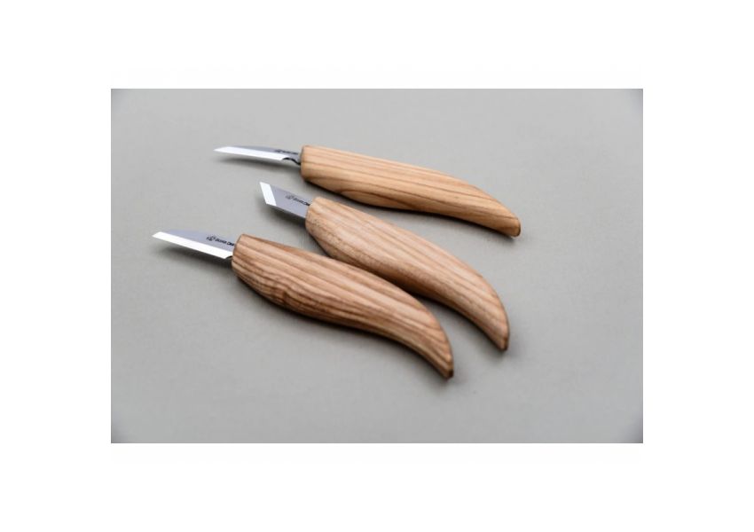 BeaverCraft sada rezb&aacute;rskych nožov S12 Starter Set 3 nože