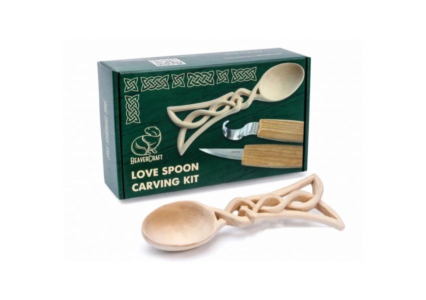 BeaverCraft rezb&aacute;rska sada DIY04 pre začiatočn&iacute;kov Celt Spoon - Keltsk&aacute; lyžička