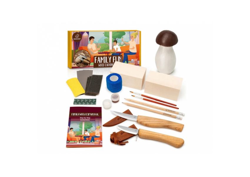 BeaverCraft rezb&aacute;rska sada DIY09 pre začiatočn&iacute;kov Family Fun