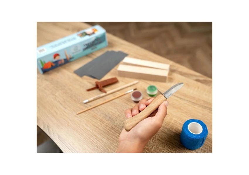 BeaverCraft rezb&aacute;rska sada DIY08 pre začiatočn&iacute;kov Smrek