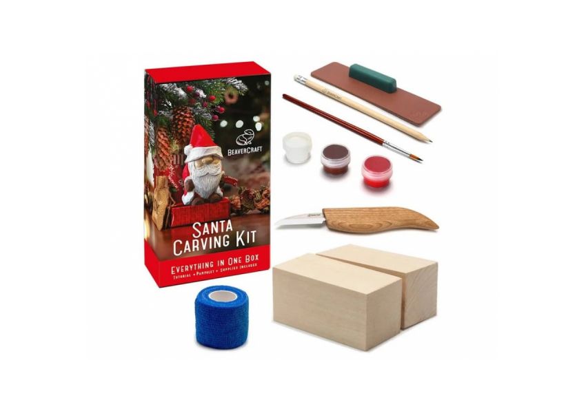 BeaverCraft rezb&aacute;rska sada DIY06 pre začiatočn&iacute;kov Santa