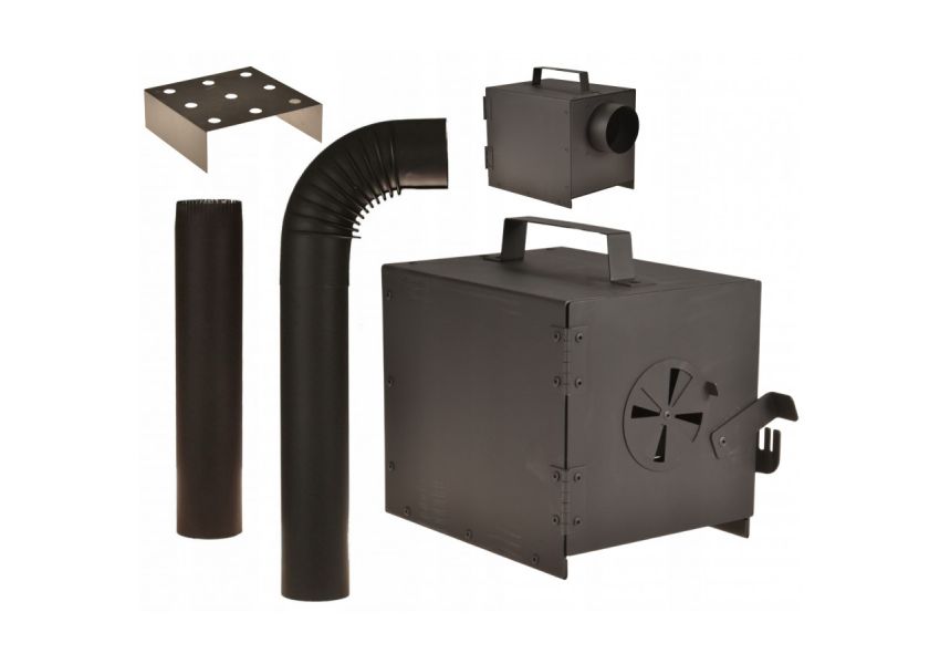 Kovov&eacute; ohnisko ku udiarni + r&uacute;ry, mal&eacute; 30 cm