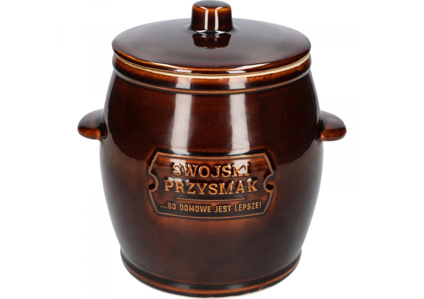 Kameninov&yacute; sud s pokrievkou, 4,5 l
