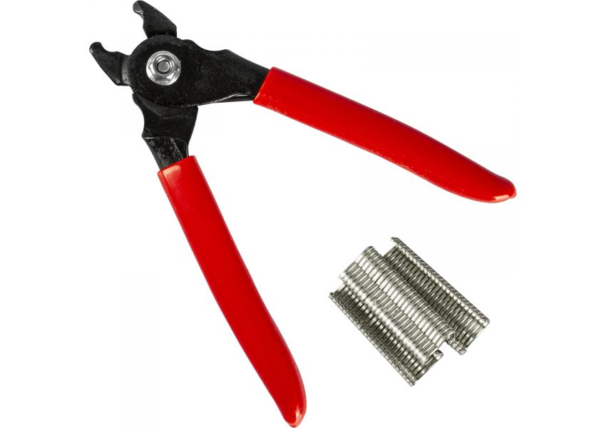 Krimpovacie klie&scaron;te na m&auml;so BROWIN + 60 klipov