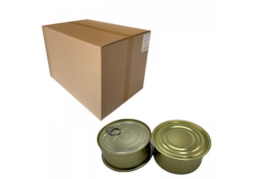 Plechovka na konzervovanie 99x47 mm s trhac&iacute;m viečkom na dne, bal.160 ks/350g