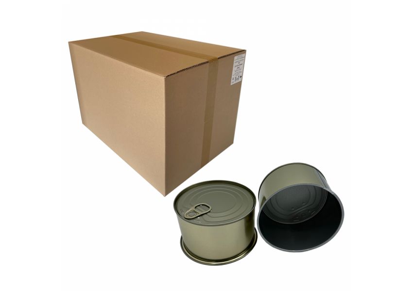 Plechovka na konzervovanie 99x61,5 mm s trhac&iacute;m viečkom na dne, bal.120 ks